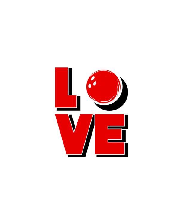 Love bowling model verde de măr pe tricou