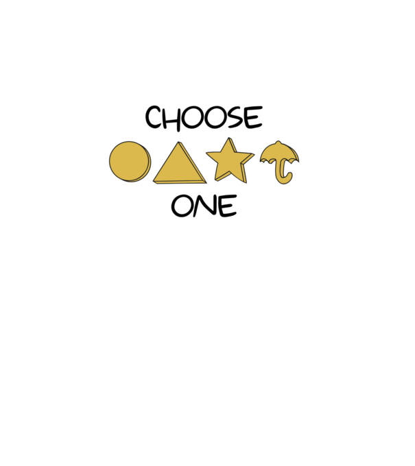 choose one squid game model alb pe tricou