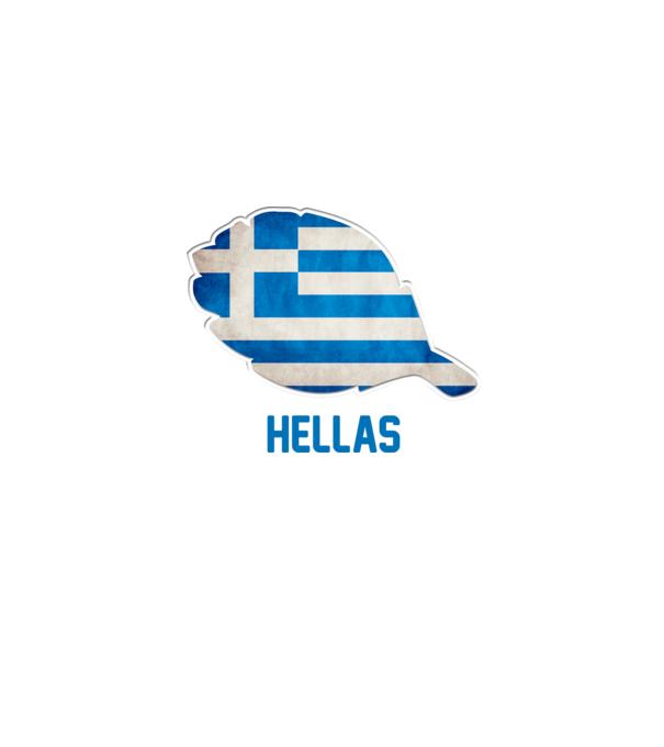 Steag grecesc model alb pe tricou