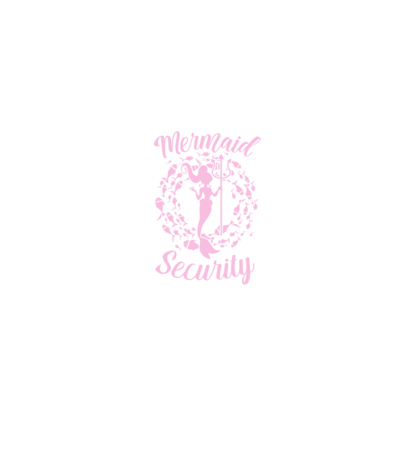 Mermaid Security girls model negru pe tricou
