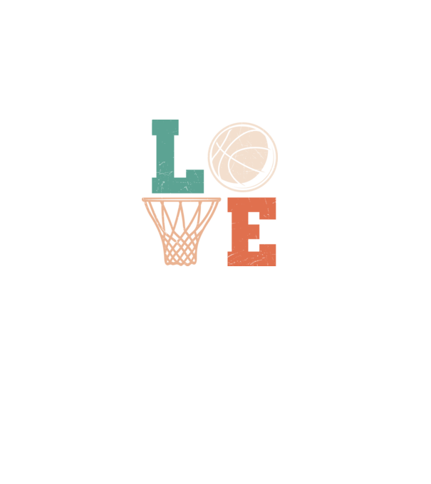LOVE basketball model negru pe tricou