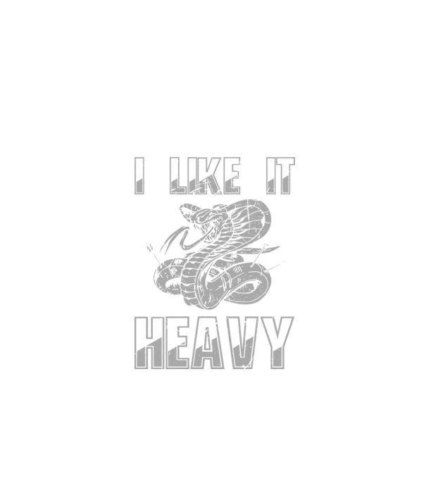 I like it heavy model negru pe tricou