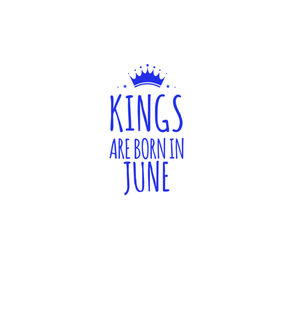 Kings are born in - June model roz neon pe tricou