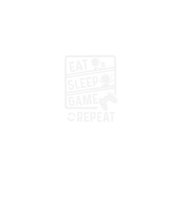 Eat sleep game repeat model negru pe tricou