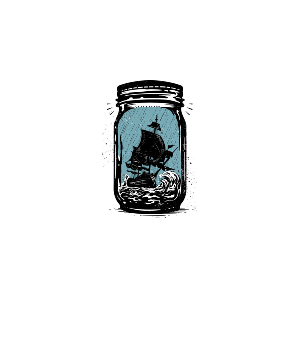 Trapped model alb pe tricou
