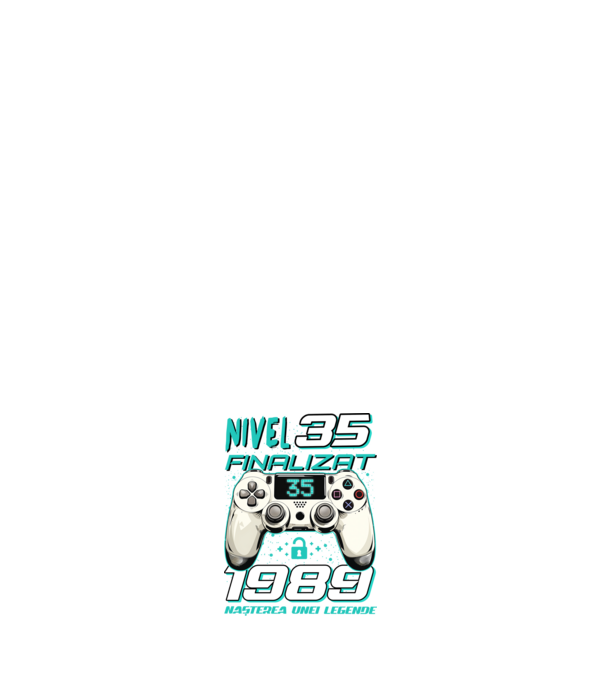 Nivel finalizat 35 1990 model alb pe tricou