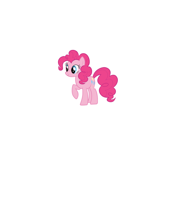 Pinkie Pie model alb pe tricou