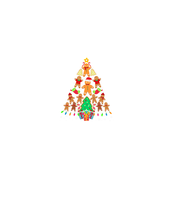 Cookie christmas tree model negru pe tricou