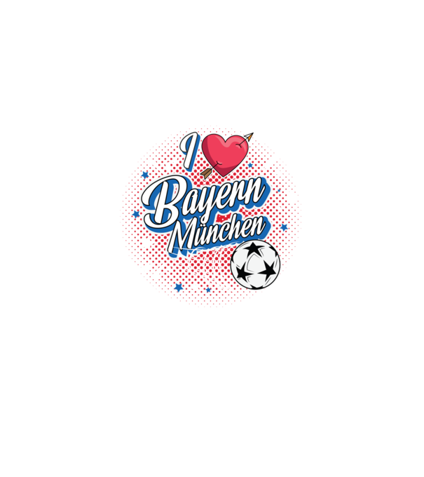 Popart Bayern model negru pe tricou