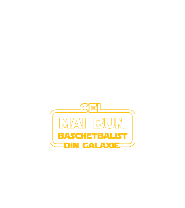 Cel mai bun baschetbalist din galaxie model negru pe tricou