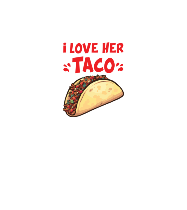 Couple TACO model alb pe tricou