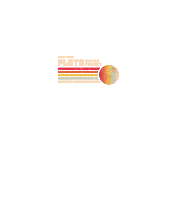 pluto model negru pe tricou