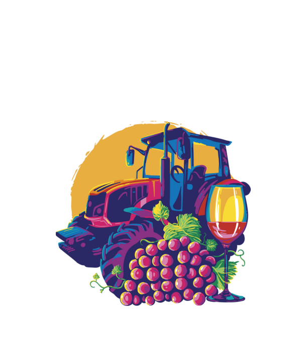 TRACTOR model alb pe tricou