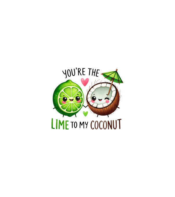 Lime to my Coconut model nisipiu pe tricou