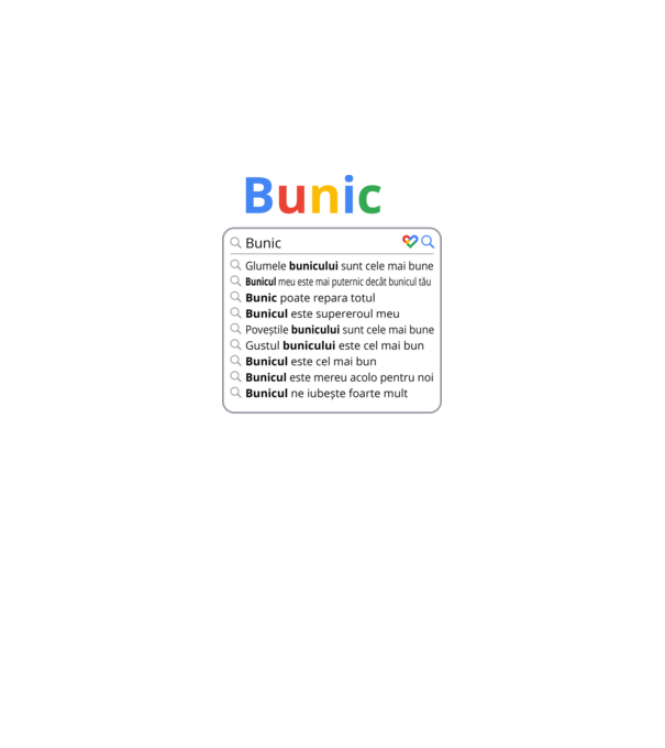 căutare Google Bunic model negru pe tricou