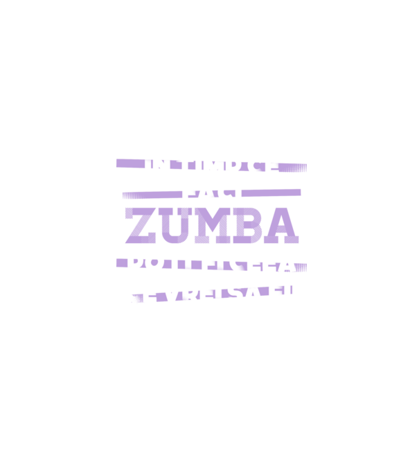în timp ce faci zumba poți fi ceea ce vrei să fii - în acel moment model negru pe tricou