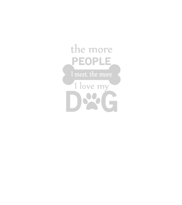 The more people i meet model negru pe tricou