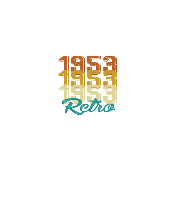 1953 Retro model alb pe tricou