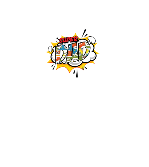Comic Dad model albastru deschis pe tricou