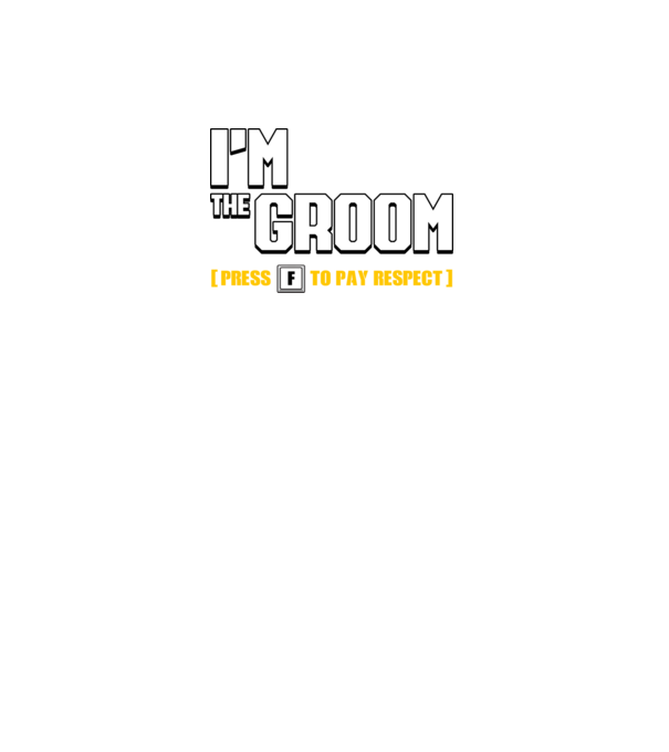 I'm the Groom model negru pe tricou