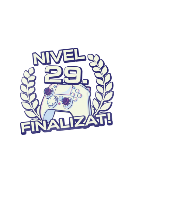 Nivel 29 finalizat! model negru pe tricou