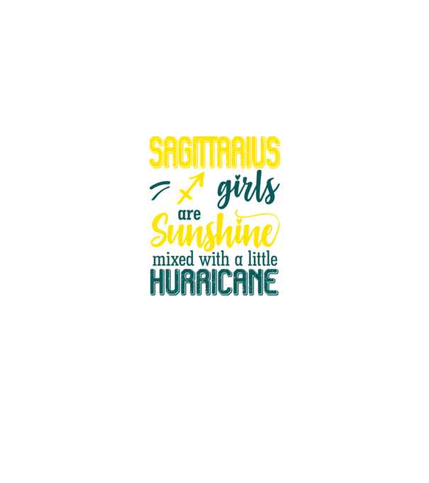 Sunshine with Hurricane SAGITTARIUS model negru pe tricou