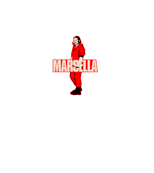 mareille la casa de papel model negru pe tricou