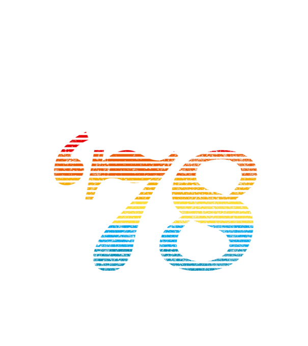 Retro Birthday 1978 model negru pe tricou