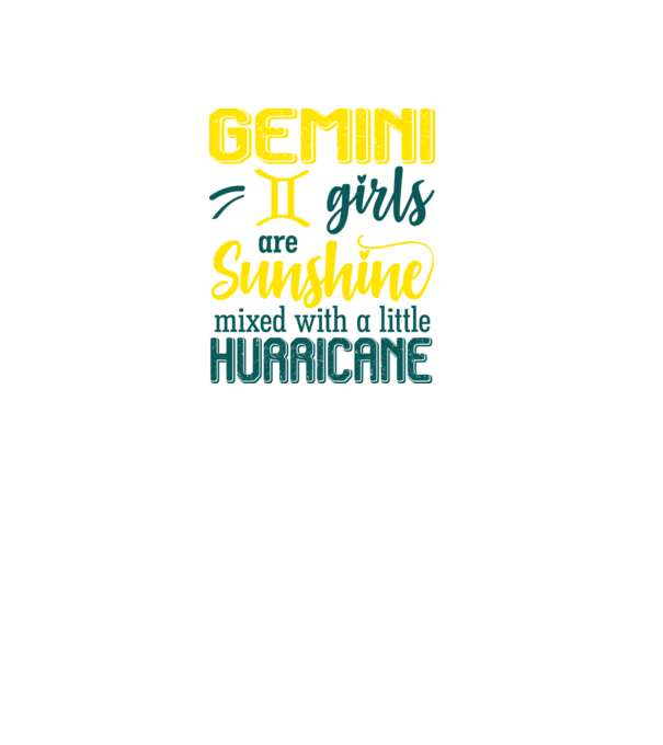Sunshine with Hurricane GEMINI model negru pe tricou