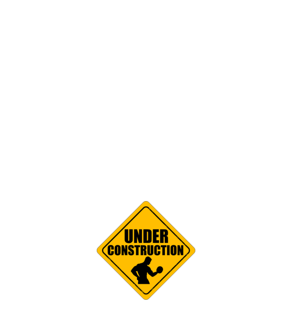 Under Construction model albastru închis pe tricou