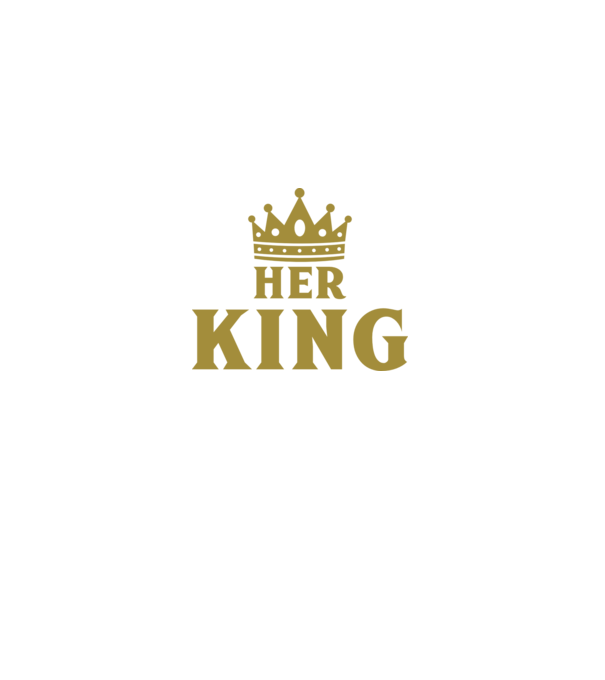 Her King model negru pe tricou