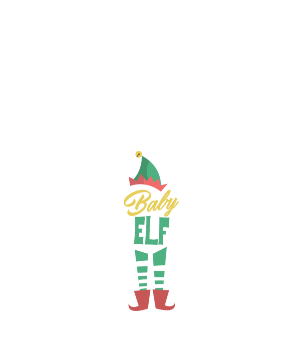 Elf family baby model alb pe tricou