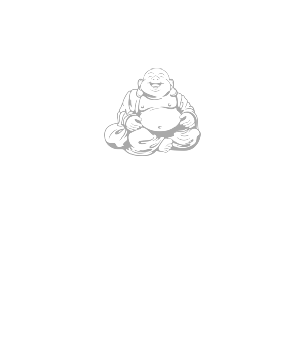 fat buddha model gri pe tricou