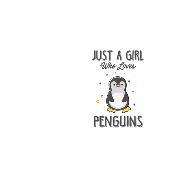 Just a girl who loves Penguins model galben neon pe tricou