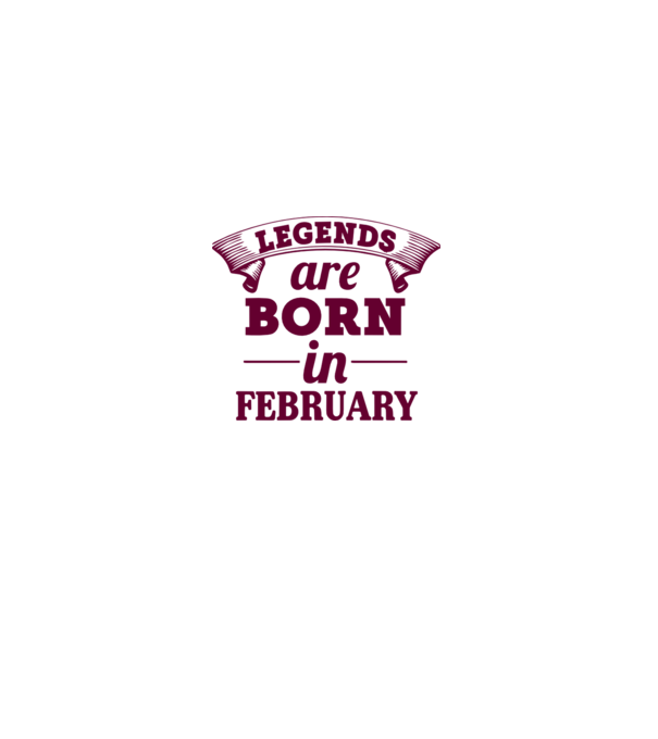 Legends are born in February model gri pe tricou