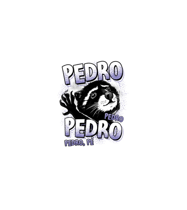 PEDRO PEDRO PEDRO model negru pe tricou