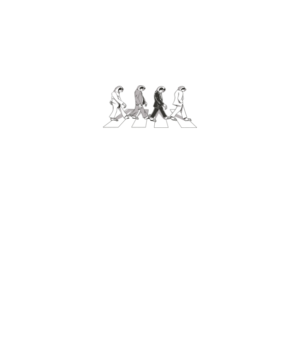 Beatles model negru pe tricou
