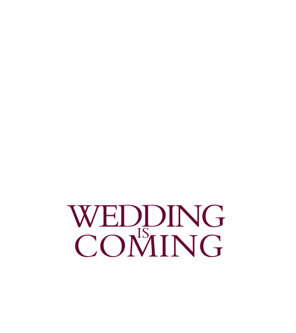 Wedding is coming model alb pe tricou