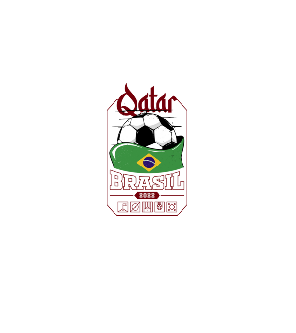Qatar teams Brasil model negru pe tricou