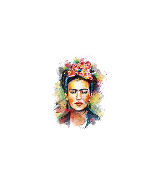 Frida Kahlo model alb pe tricou