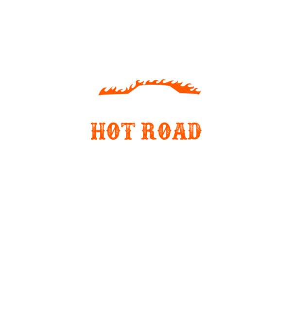 Hot road cartel model negru pe tricou