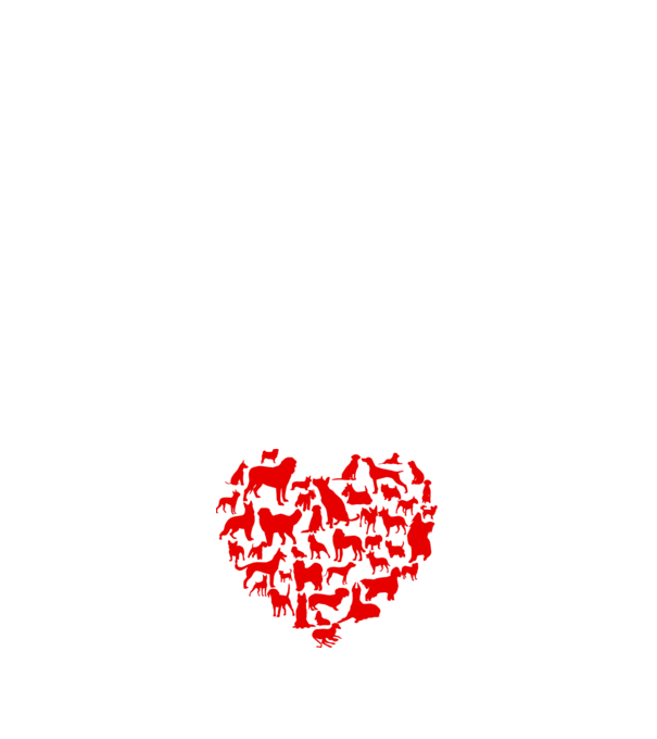 Doggy heart model negru pe tricou