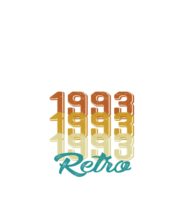 Retro 1993 model negru pe tricou