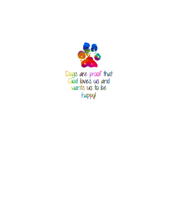 Dogs are proof model alb pe tricou