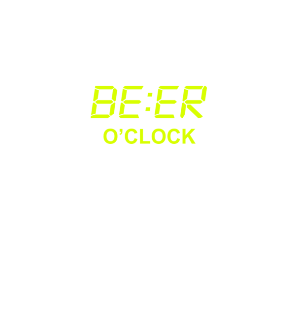 'Beer o'' clock' model negru pe tricou