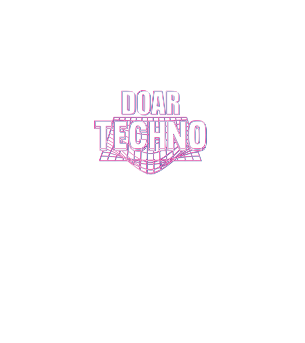 Doar techno model negru pe tricou