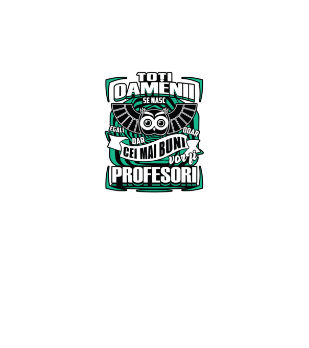 Toți oamenii profesori model negru pe tricou