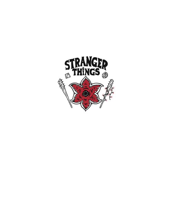 stranger things demogorgon head2 model alb pe tricou