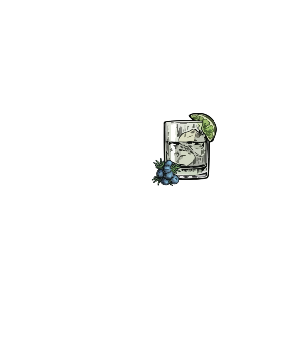 Let the fun be gin model negru pe tricou