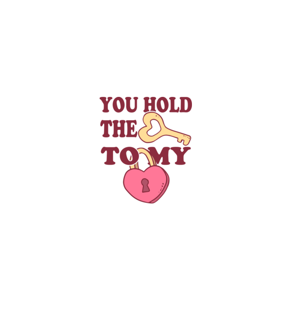 you hold the key to my heart model alb pe tricou
